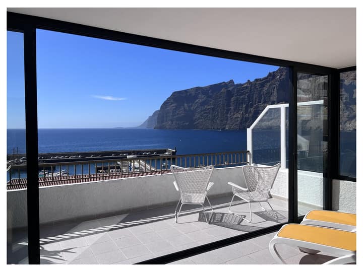 Los Gigantes cliffs from the terrace