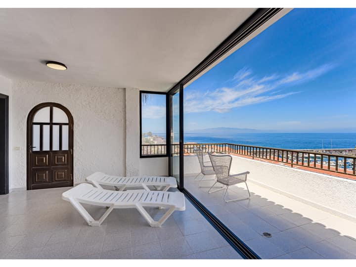 Sun loungers on the terrace